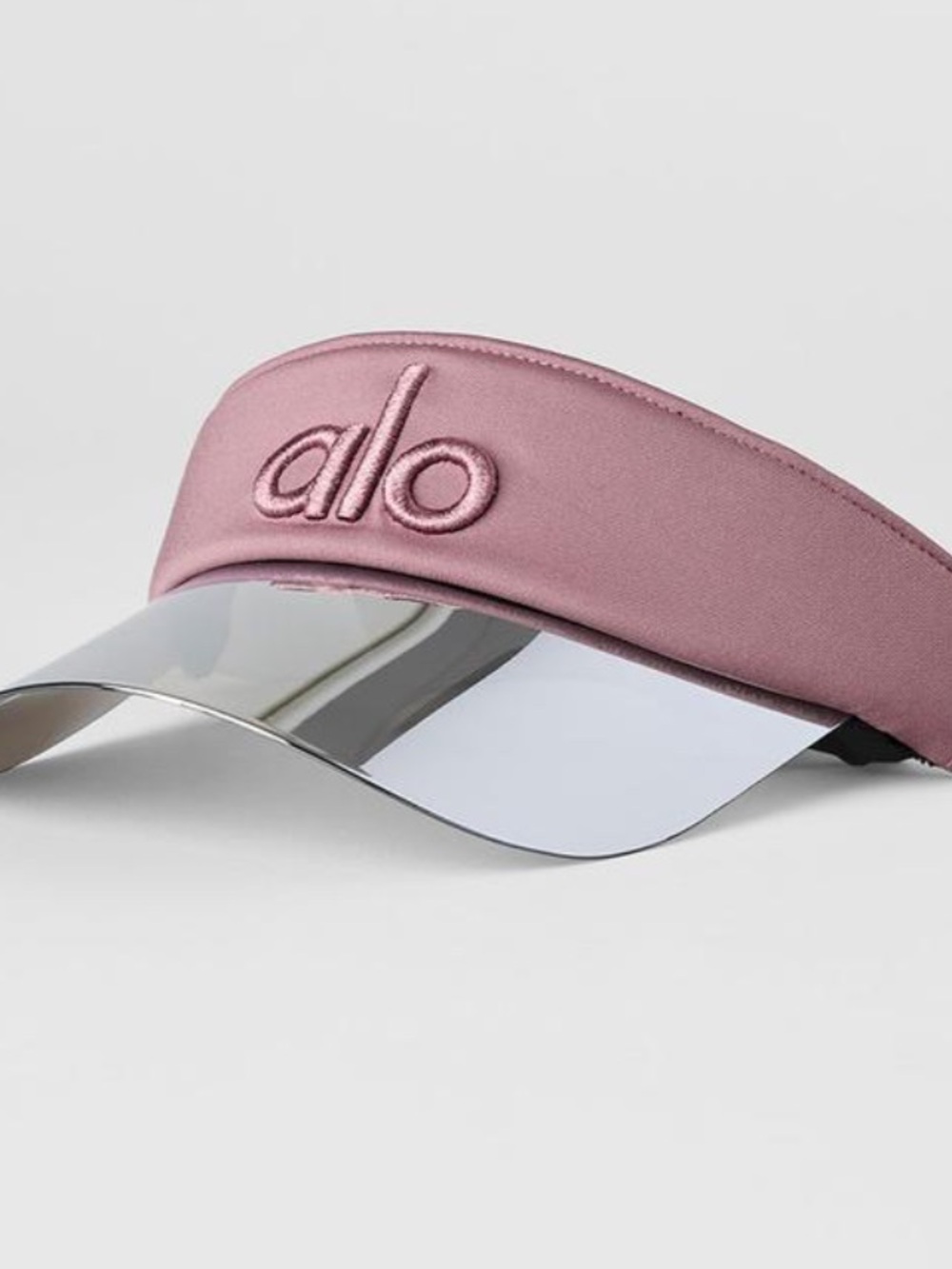 ALO Yoga Dusty Pink Mirrored Visor